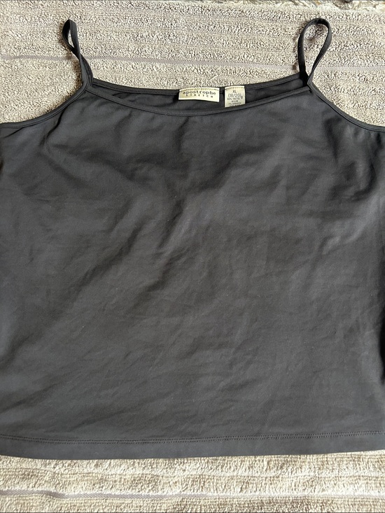 Apostrophe Tops - Ladies Size XL 18/20 Apostrophe Stretch Rich Brown Slim Spaghetti-Strap Tank